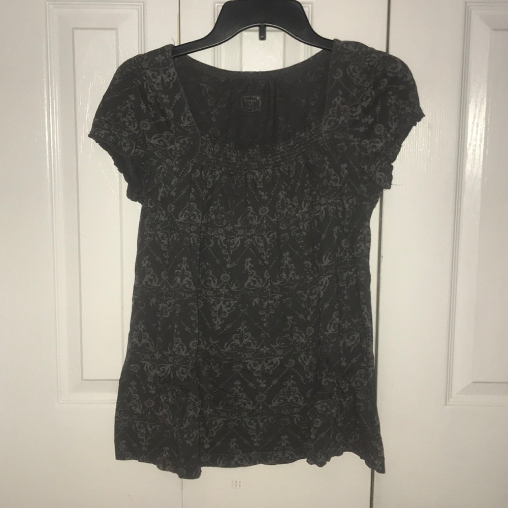 Grey/White Shirt